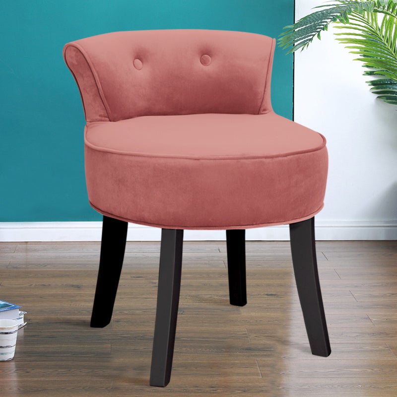 Dressing Stool Table Chair Bedroom Velvet Makeup Grey