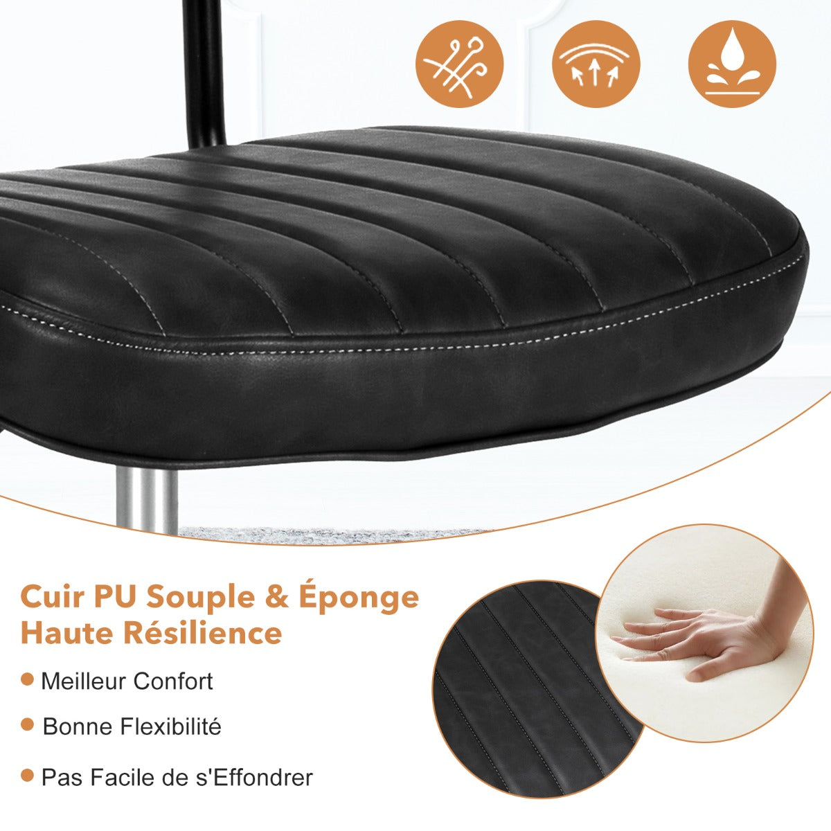 Leisure Chair with Retro Design for Office