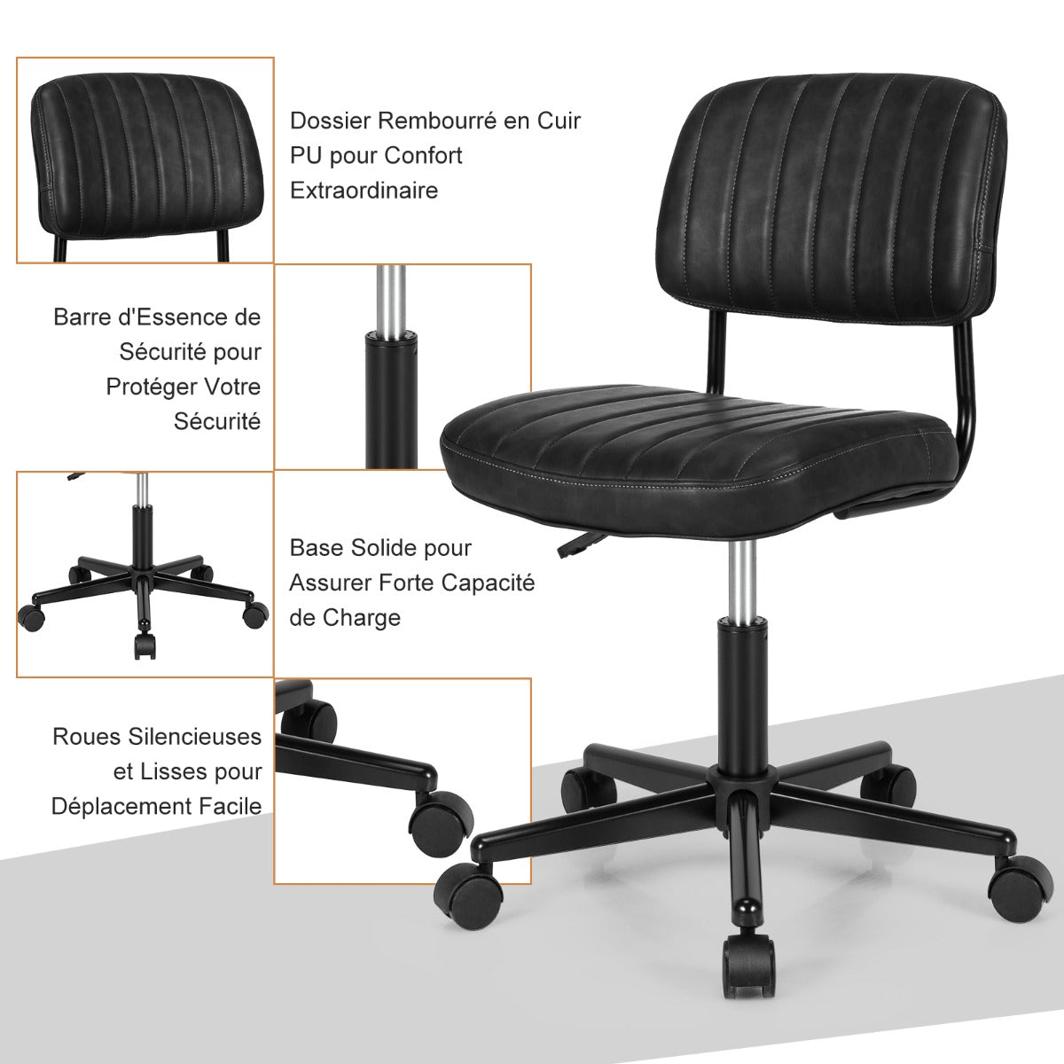 Leisure Chair with Retro Design for Office