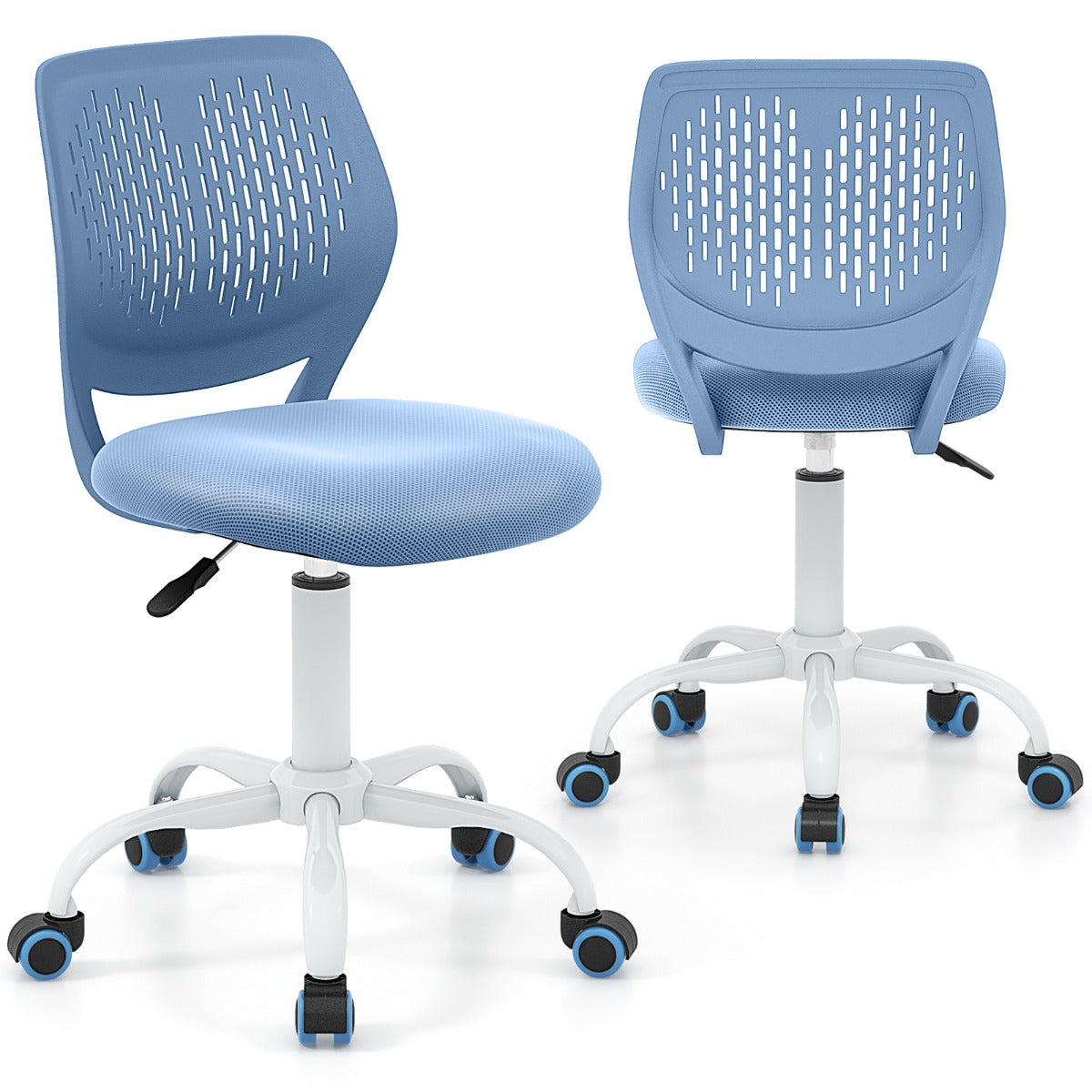 Ergonomiczne krzesło do nauki dla dzieci z regulowaną wysokością – niebieskie