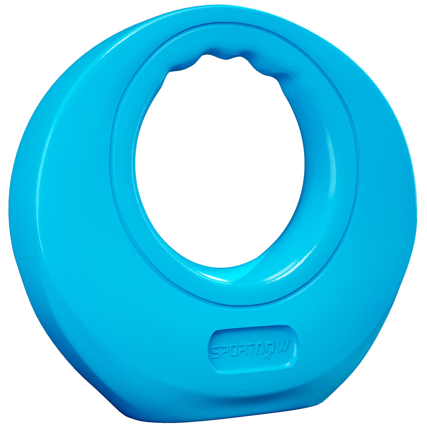 SPORTNOW 10kg Kettlebell, miękki Kettle Bell z szerokim uchwytem do domowej siłowni, podnoszenia ciężarów, treningu siłowego, jasnoniebieski