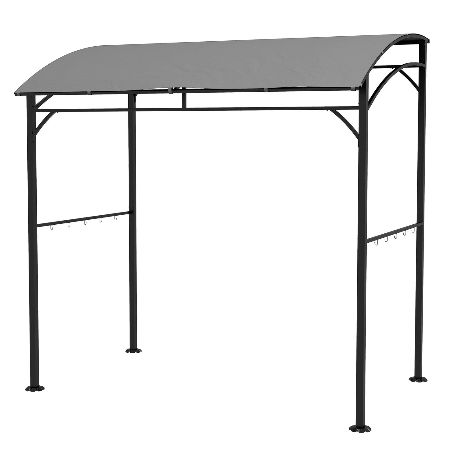 Outsunny 2.2 x 1.5m Metal Frame BBQ Grill Gazebo - Grey