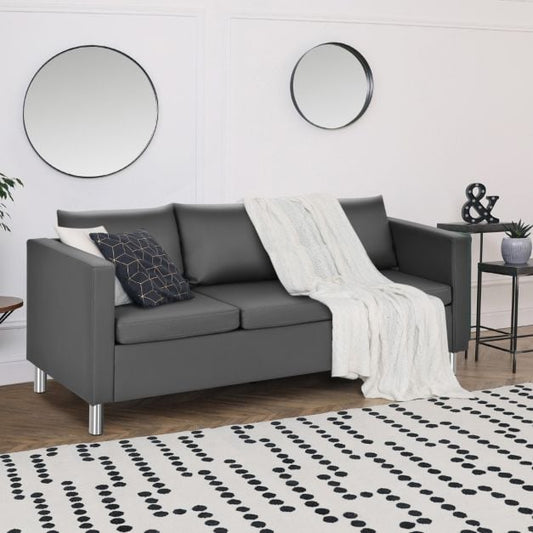 3-seater modern sofa living room sofa corner sofa couch set grey