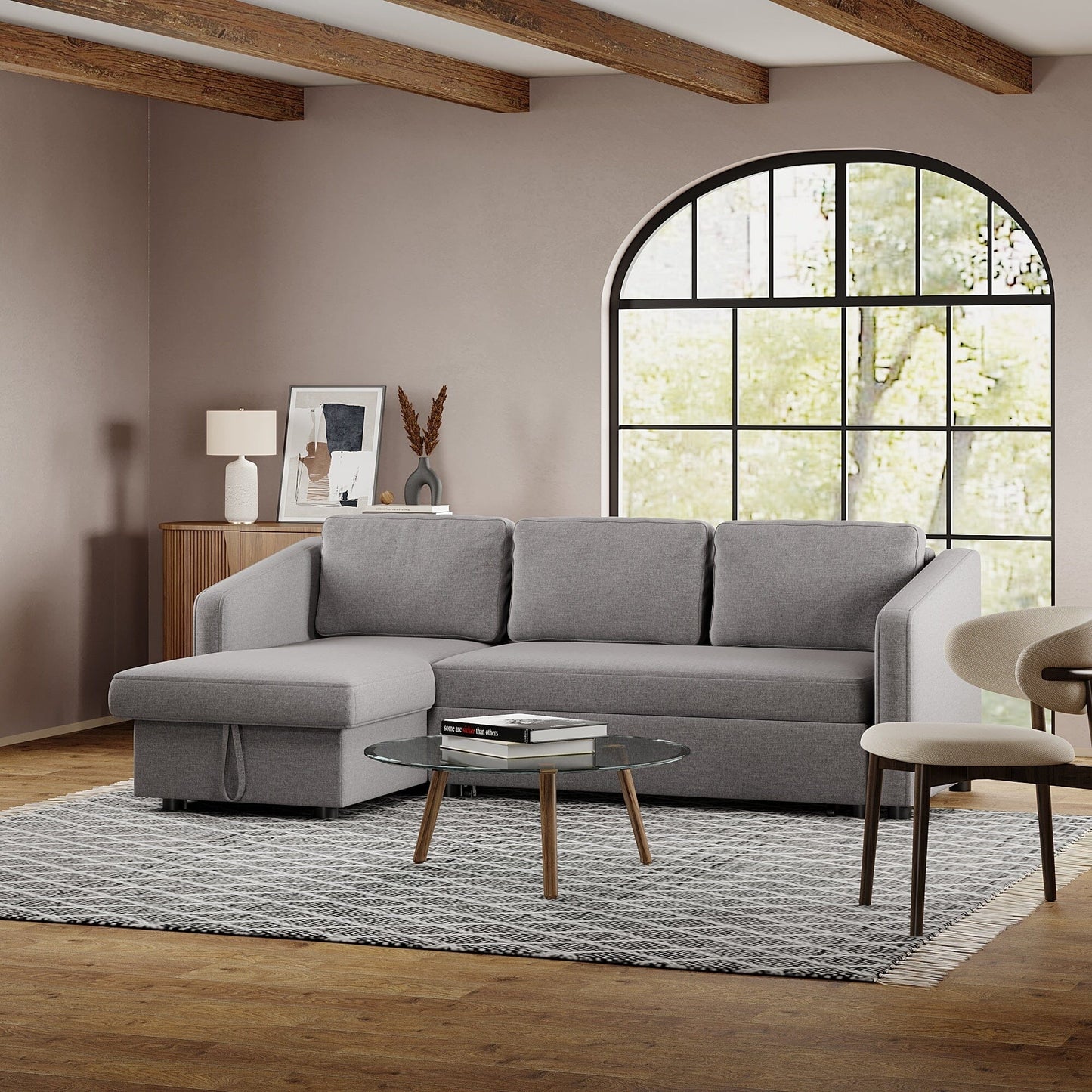 Corner Sofa Bed 3 Seater Sofa with Storage