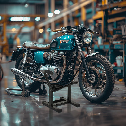 رافعة دراجة نارية من الفولاذ من دورهاند، 27.5 / 39.5 سم - أسود