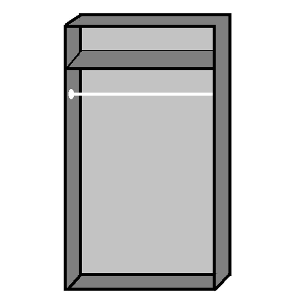 Wardrobe - OKHRA 2 Door Wardrobe Oak 90cm