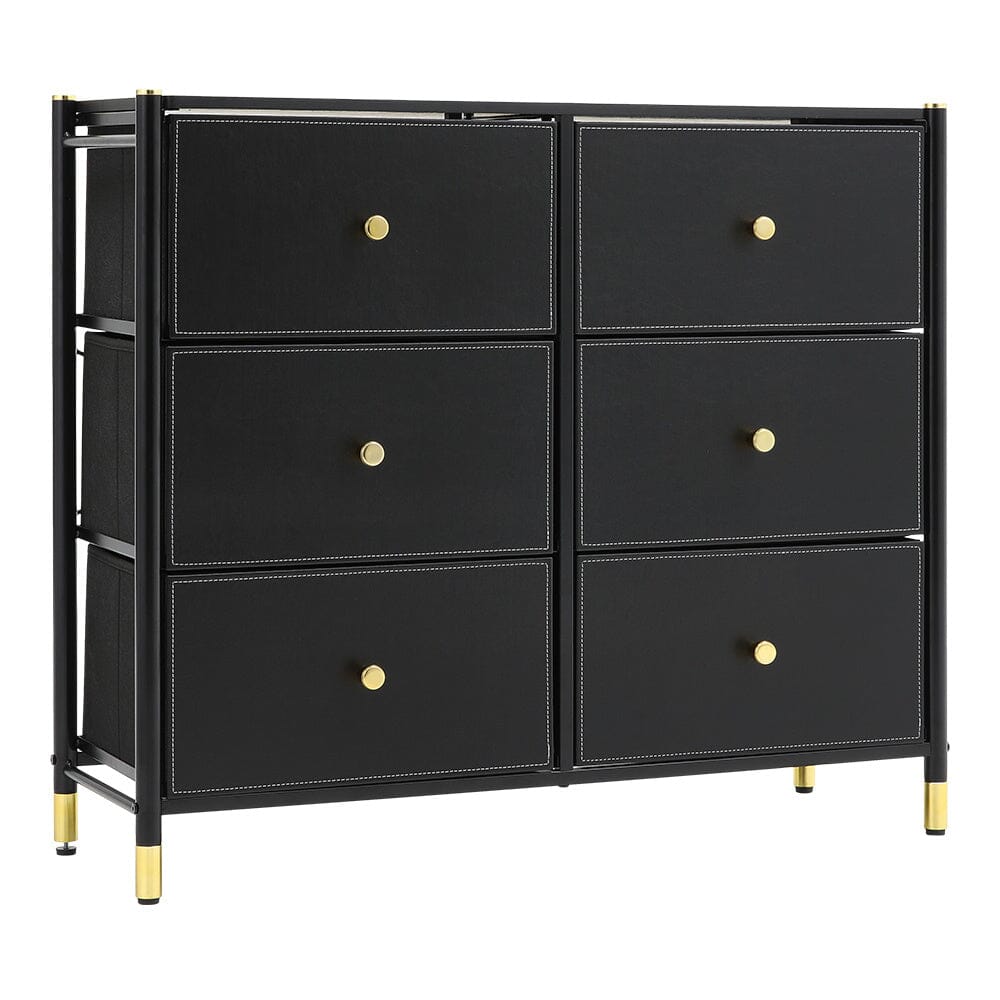 Livingandhome 6-Drawer Plastic Storage Cabinet, XY0421