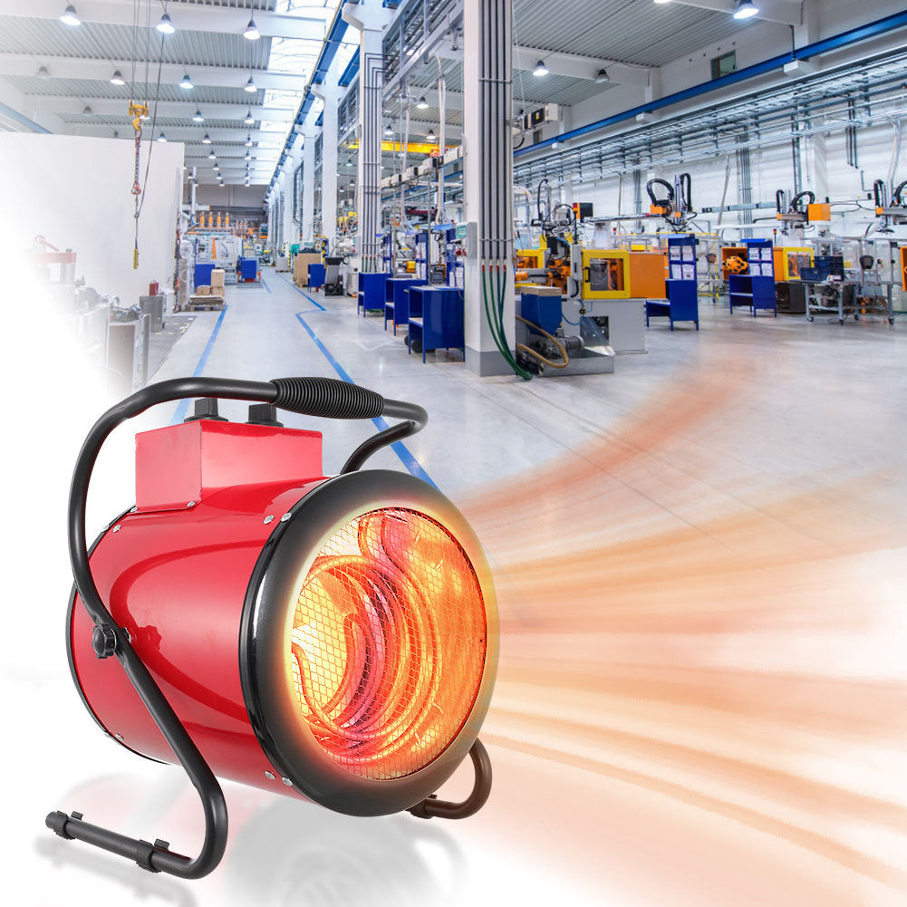 Electric Forced Air Patio Heater Cylinder 3KW