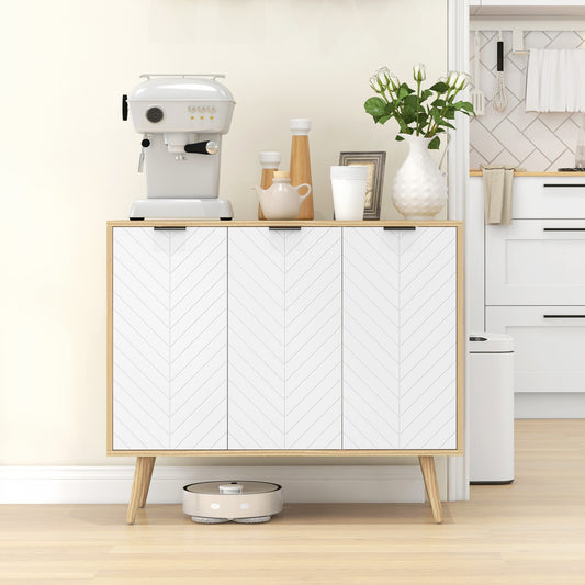HOMCOM Modern Sideboard and Buffet in White, image 2