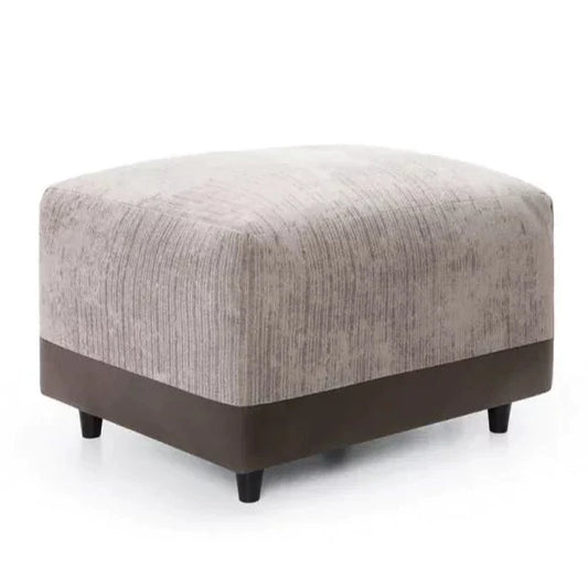 Linacre Footstool - Brown and Beige