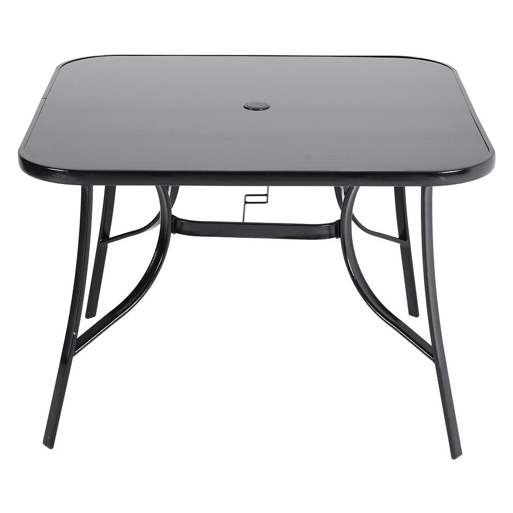 80/105cm Wide Square Garden Table Patio Outdoor Dining Table Coffee Bistro Table