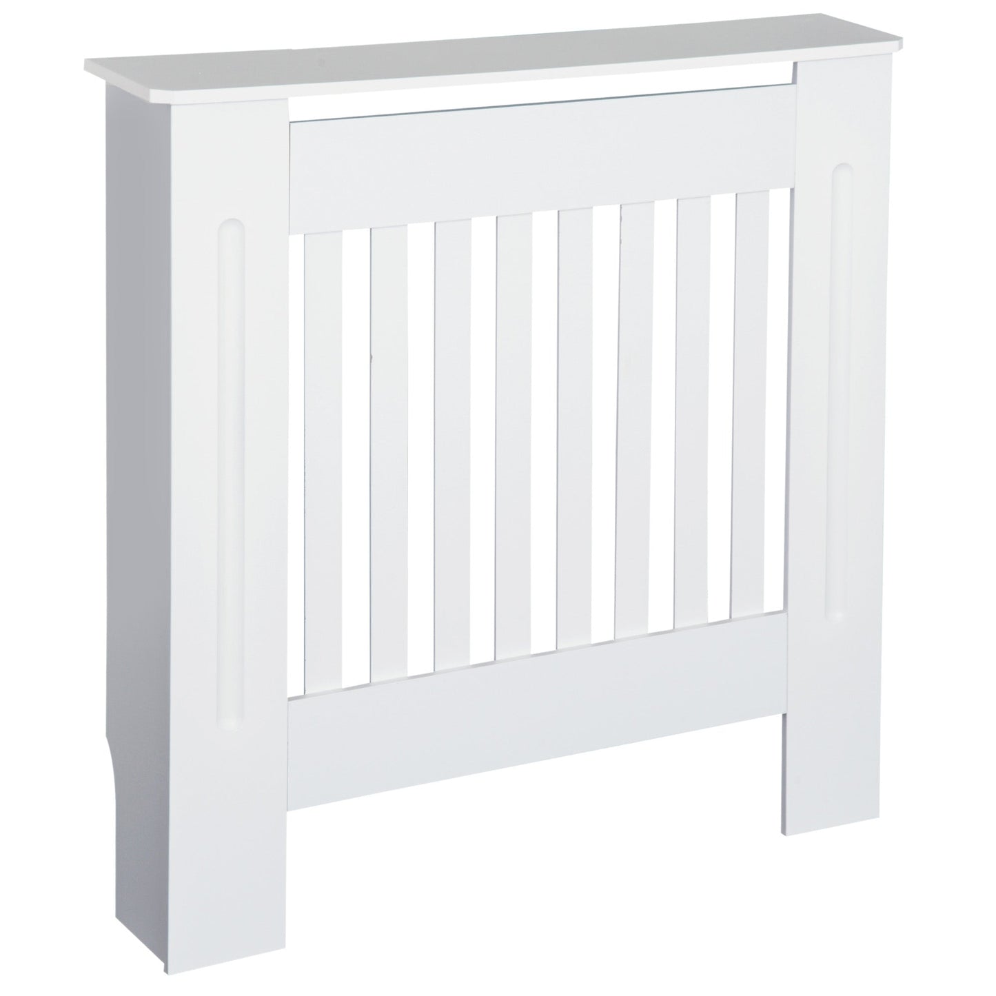 HOMCOM MDF Osłona grzejnika Drewniana szafka Półka Domowe biuro Pionowy otwór wentylacyjny Biały 78L x 19W x 81H