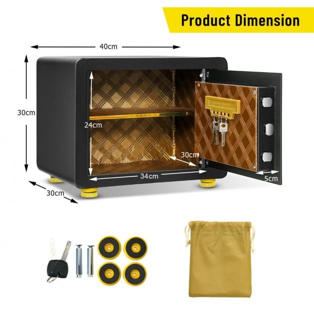 Electronic Safe Box with Digital Keypad for Home