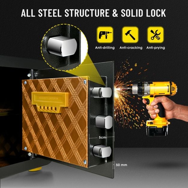 Electronic Safe Box with Digital Keypad for Home