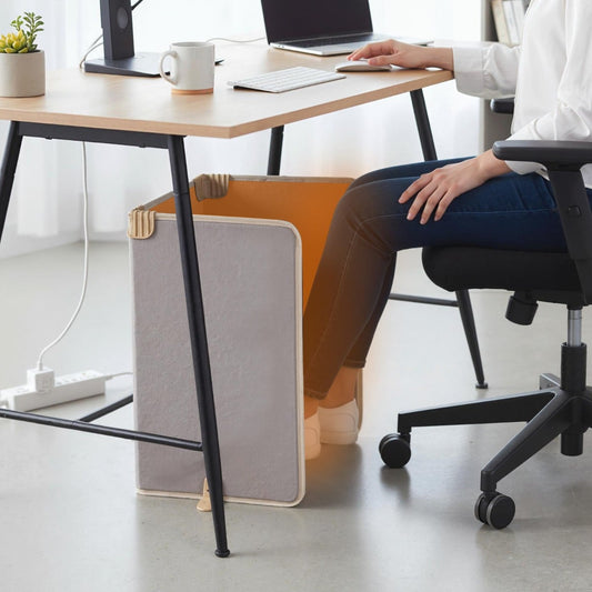 Electric Foot Leg Ankle Warmer with 3-Level Thermostat and 4H Timer-Beige