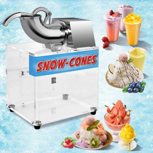 Electric Snow Cone Maker with Dual Blades