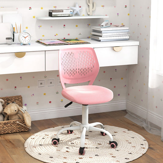 Ergonomic Children Study Chair with Adjustable Height-Pink