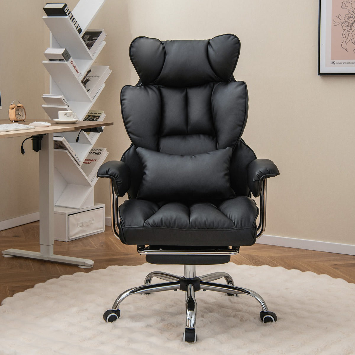 Ergonomic High Back Office Chair Executive Computer Desk Chair-Black
