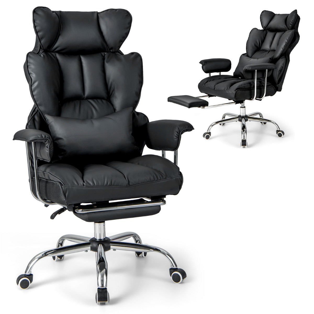 Ergonomic High Back Office Chair Executive Computer Desk Chair-Black