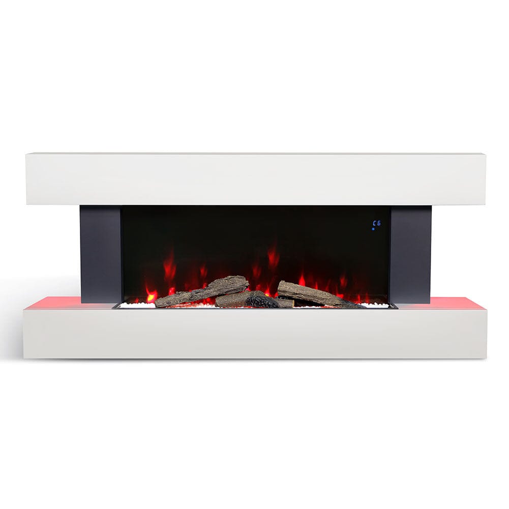 52 Inch Contemporary Wall Mounted/Freestanding Fireplace Mantel for Living Room