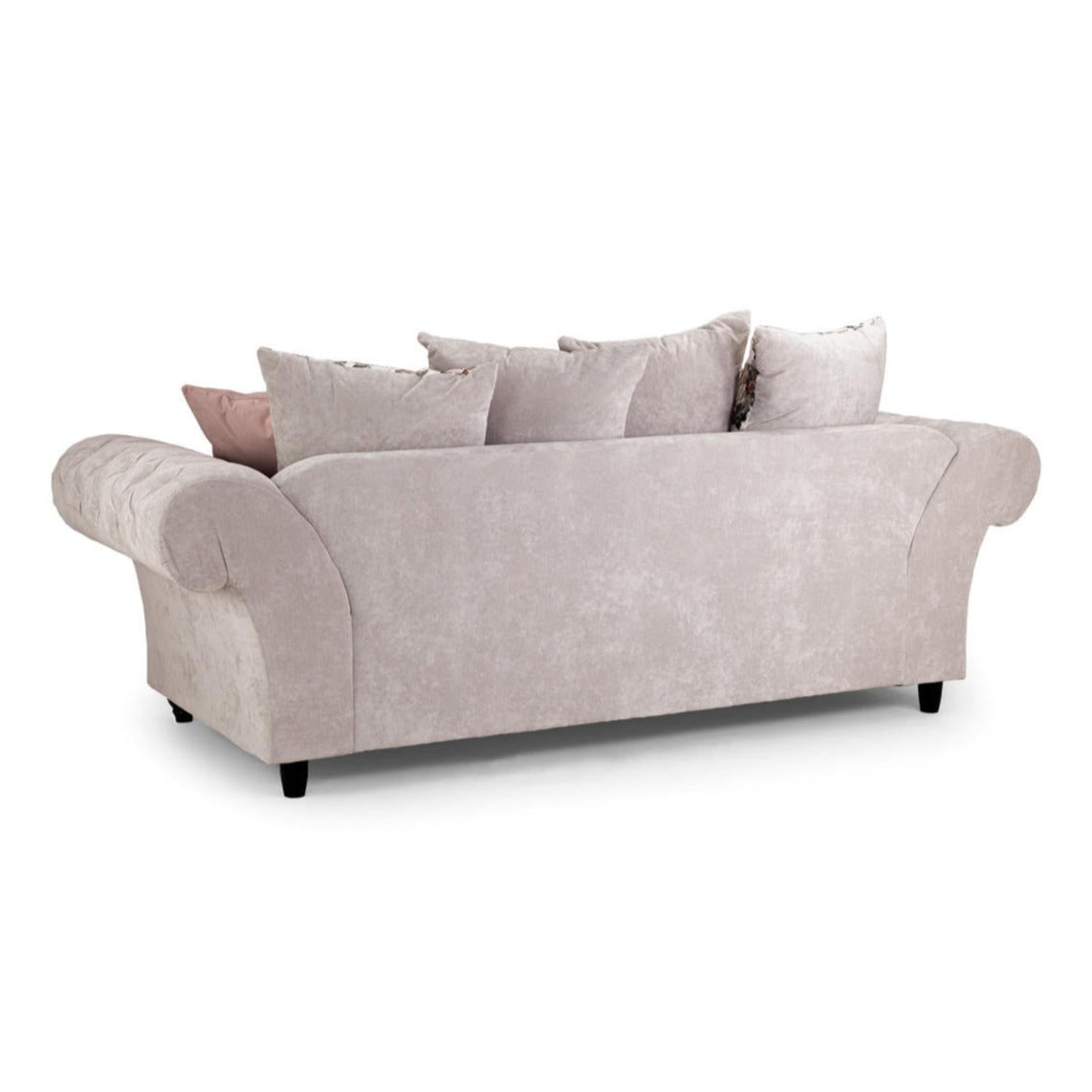 Sofa Romulo Fabric z 3 miejscami siedzącymi - Szara/Beżowa