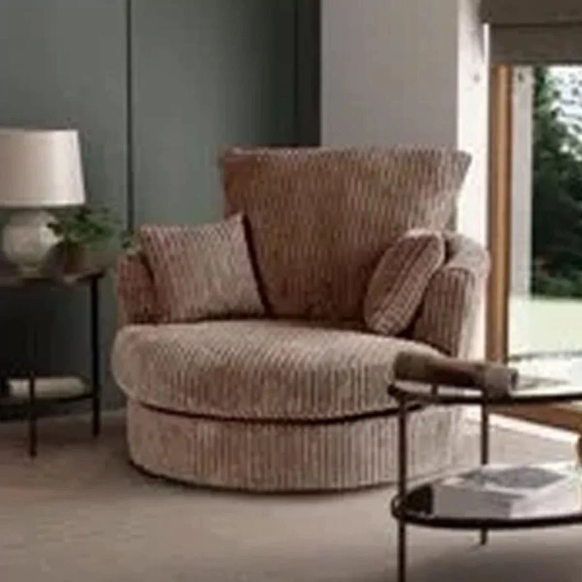 Desmond Jumbo Cord 2 Seater Sofa Grey and Other Colours