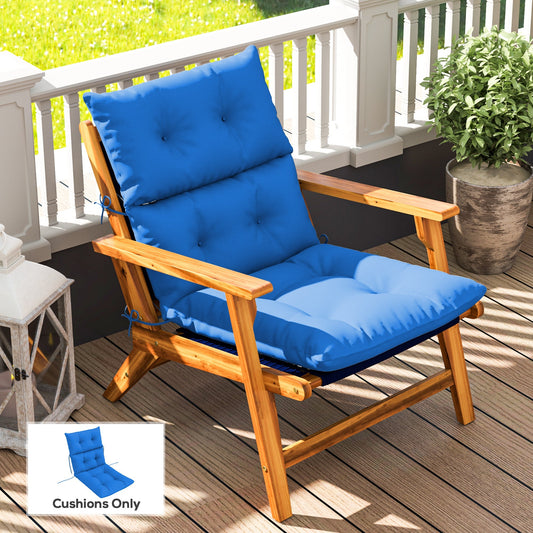 Outsunny 115 x 56cm Rocking Chair Padded Seat Cushion - Blue