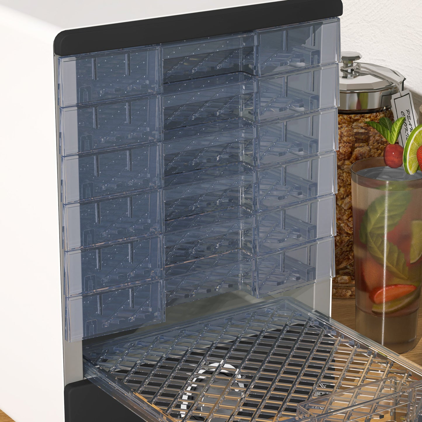 HOMCOM Seven Tray, Food Dehydrator - White