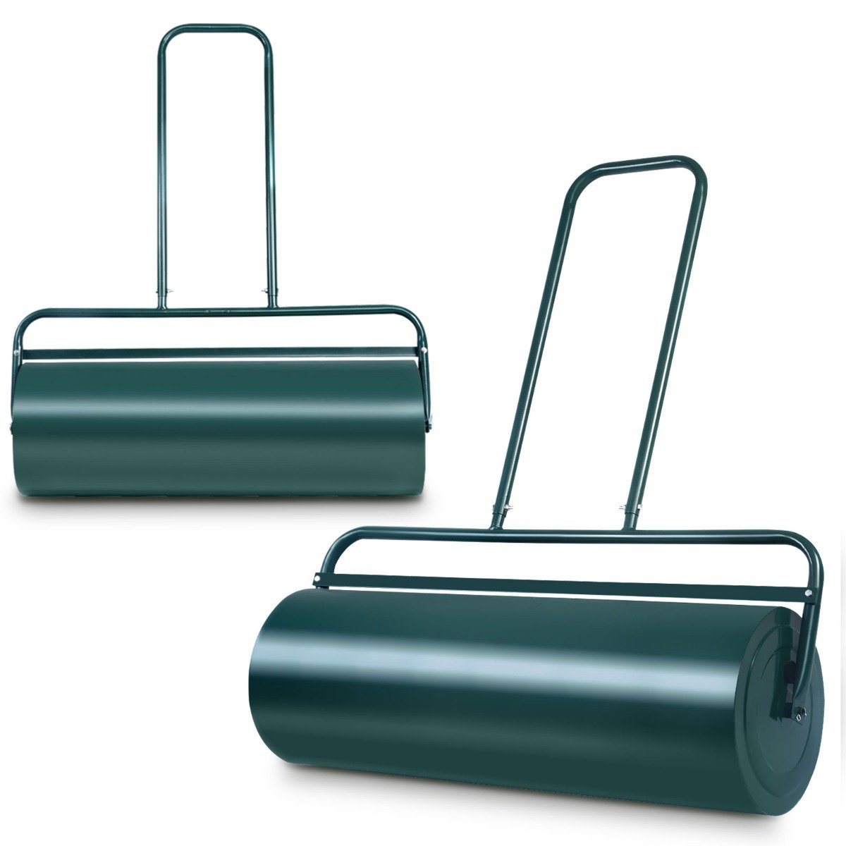 48 L Lawn Roller Steel Lawn Rolling Machine-Green
