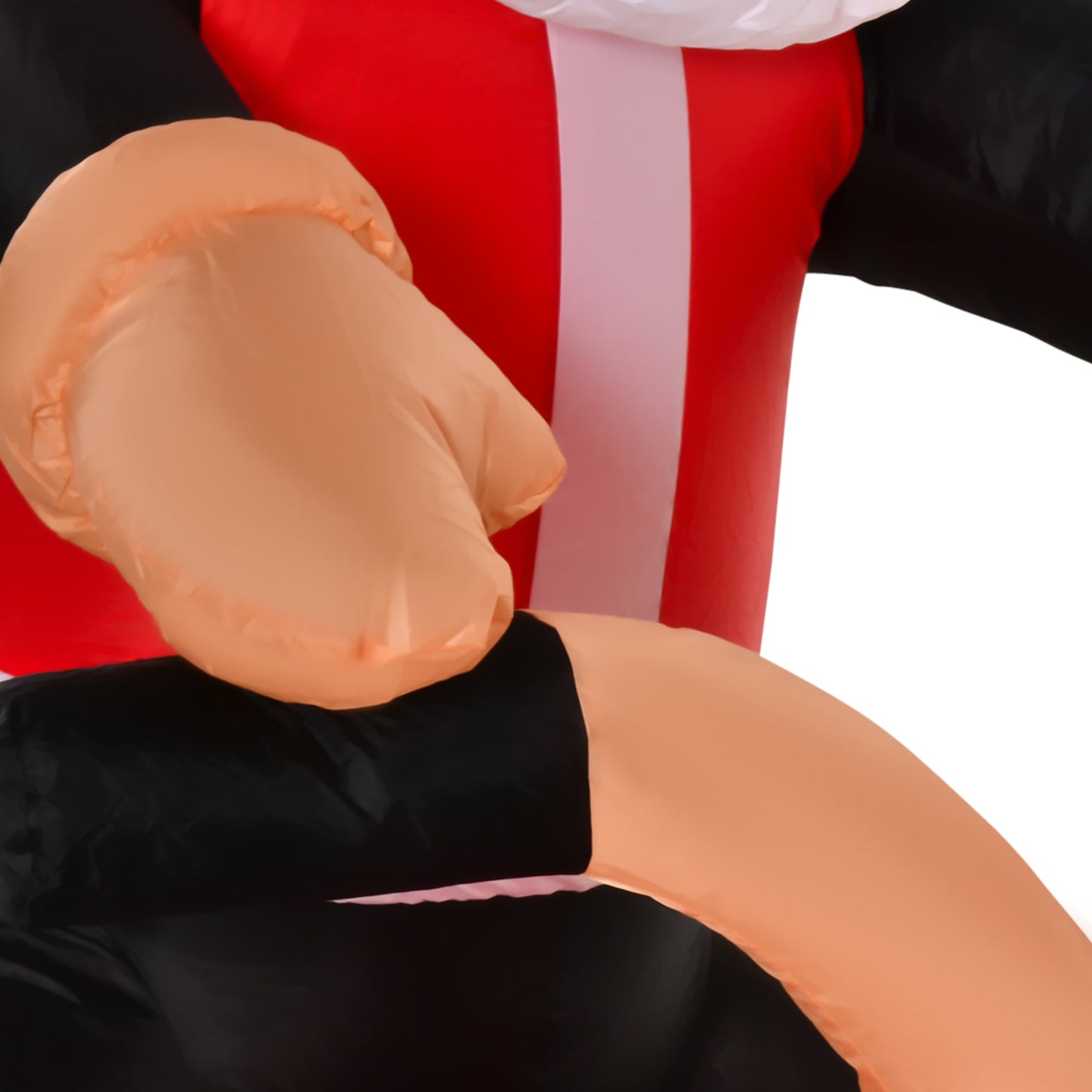 HOMCOM 5.5ft Christmas Inflatable Santa Claus Riding a Motorcycle Blow Up Decoration Xmas DŽcor for Garden