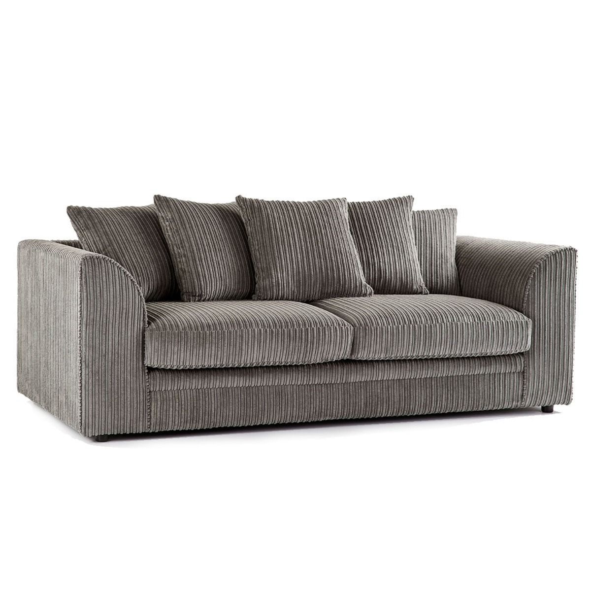 Sofa trzyosobowa Oxford Scatter Back, pełna, jumbo, z obiciem z materiału w kolorze norki i innych kolorów