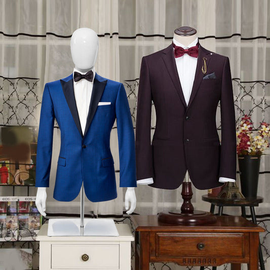 133 cm Male Mannequin Half Body Manikin with Metal Base