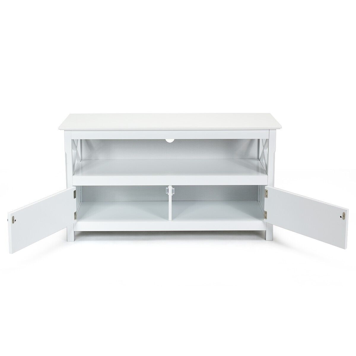 Wooden TV Stand for TVs up to 50 Inches-White