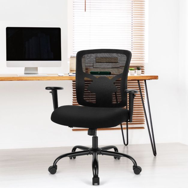 Mesh Ergonomic Swivel Chair with Lumbar Support for Office