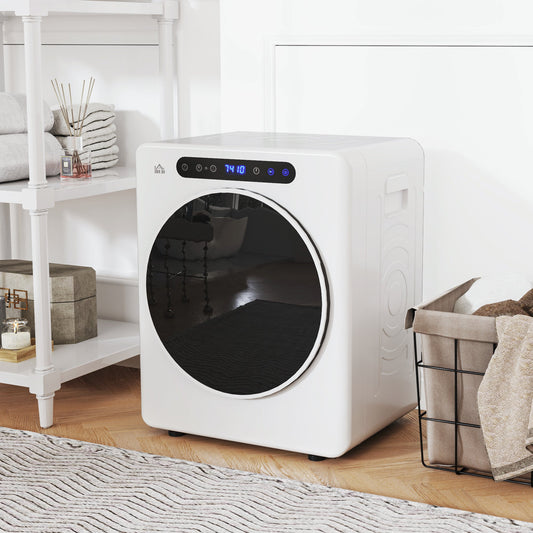 HOMCOM 4kg Compact 40-60â Tumble Dryer - White