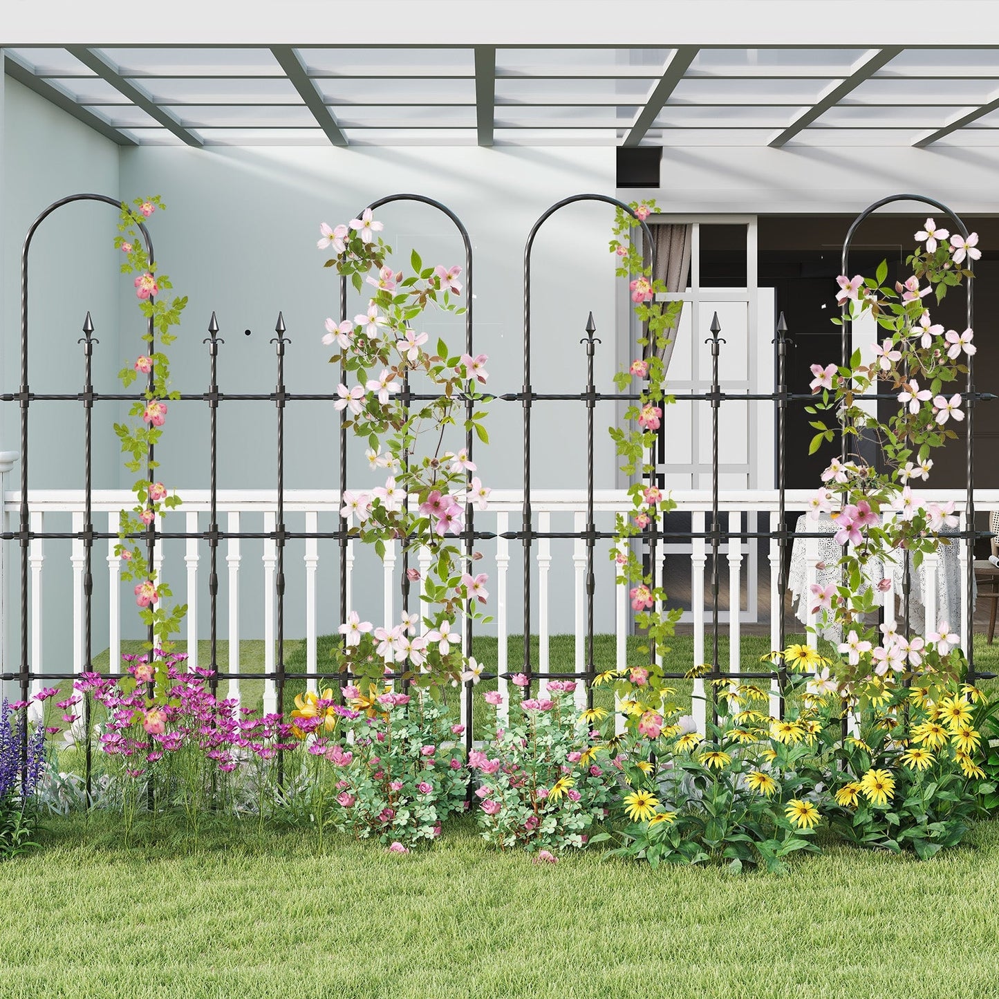 Decorative Garden Fence for Vegetable Flower Cucumber Tomato
