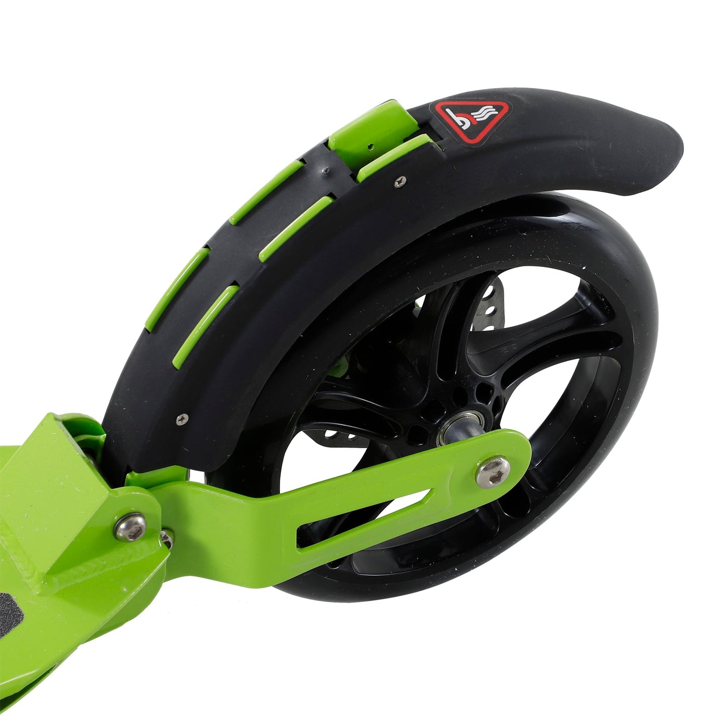 HOMCOM Kick Scooter, Folding 2 Wheel Scooter for 14+ Teens Adults, with Dual Brake System, Dual Suspension, 230mm Big Wheels, 3 Adjustable Handlebar, up to 100KG, Green