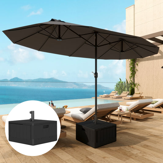 Outsunny Garden Parasol Base in Black, image 2
