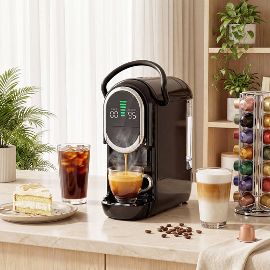 HOMCOM Pod Coffee Machine for Nespresso in Black, image 2