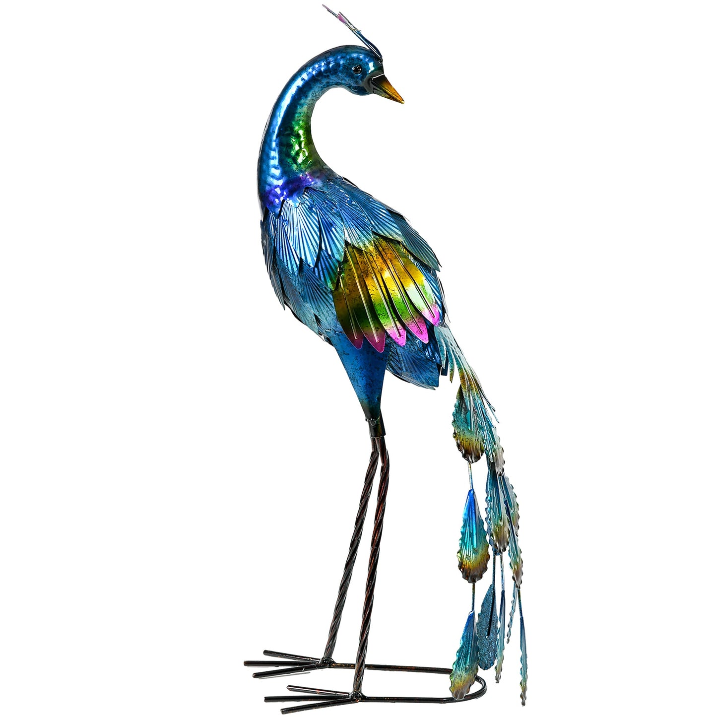 Outsunny Steel Peacock Garden Statue Dekoracja Prezent