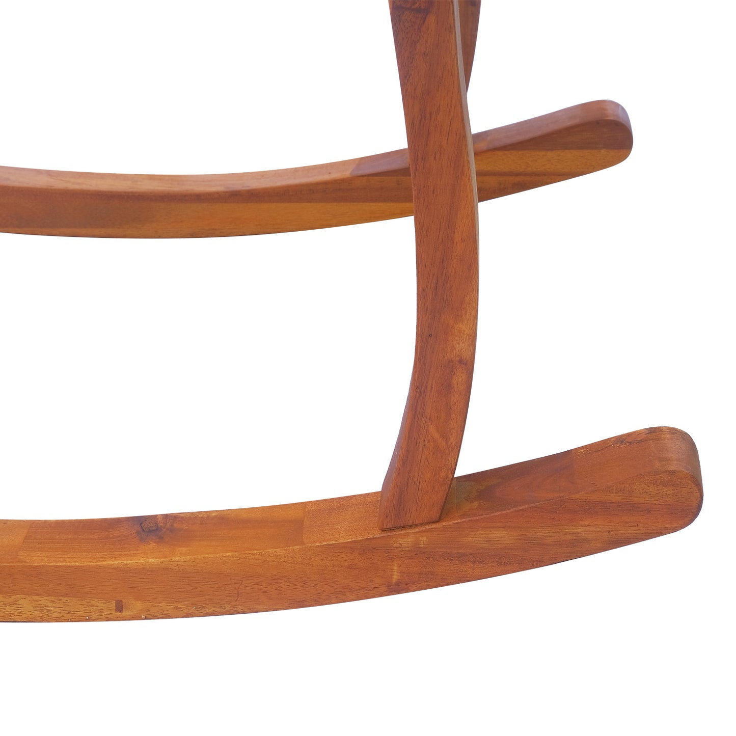 Outsunny Garden Acacia Wood Rocking Chair Deck Indoor Outdoor Porch Seat Rocker z poduszką