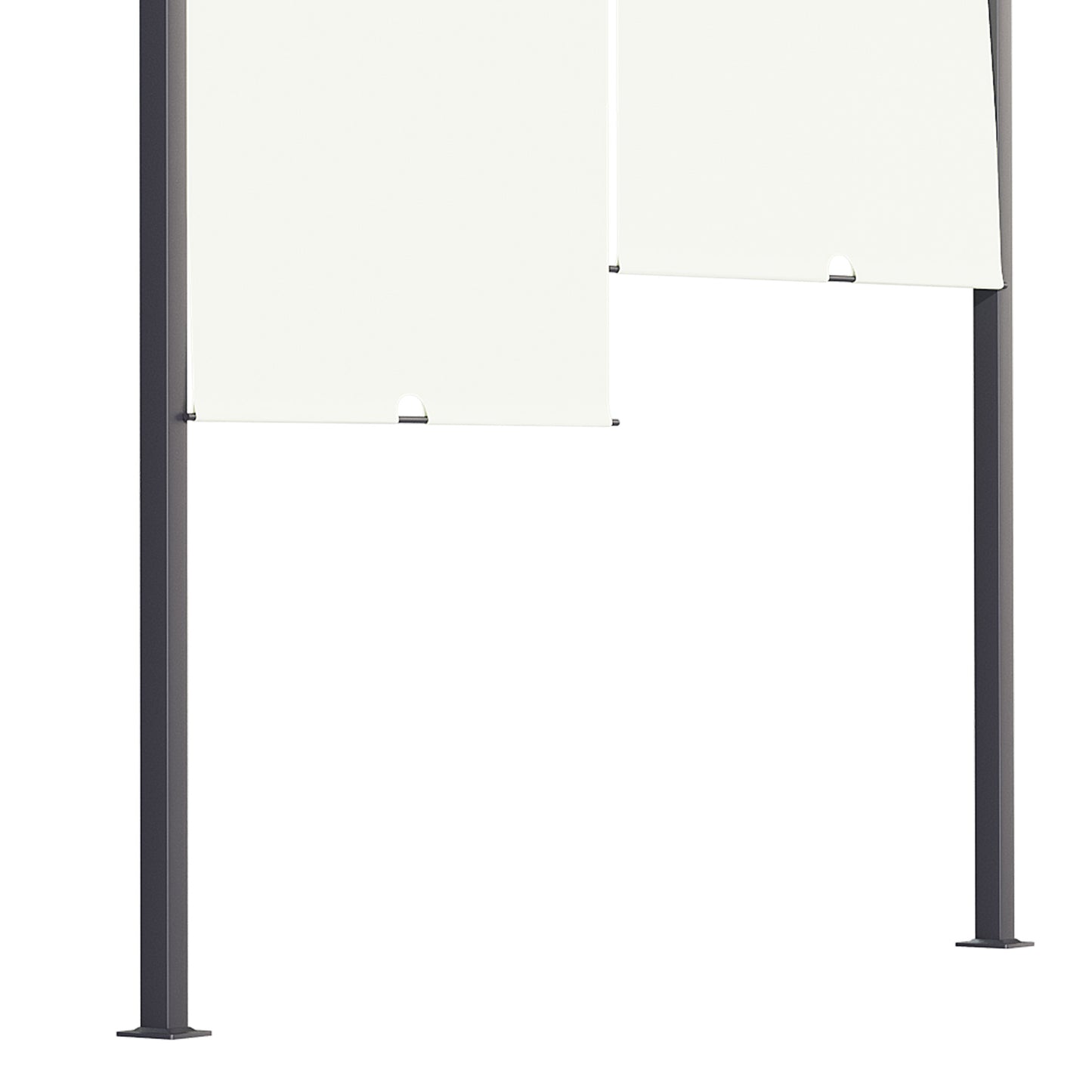 Outsunny 3 x 4m Pergola ogrodowa zewnętrzna - kremowo-biała