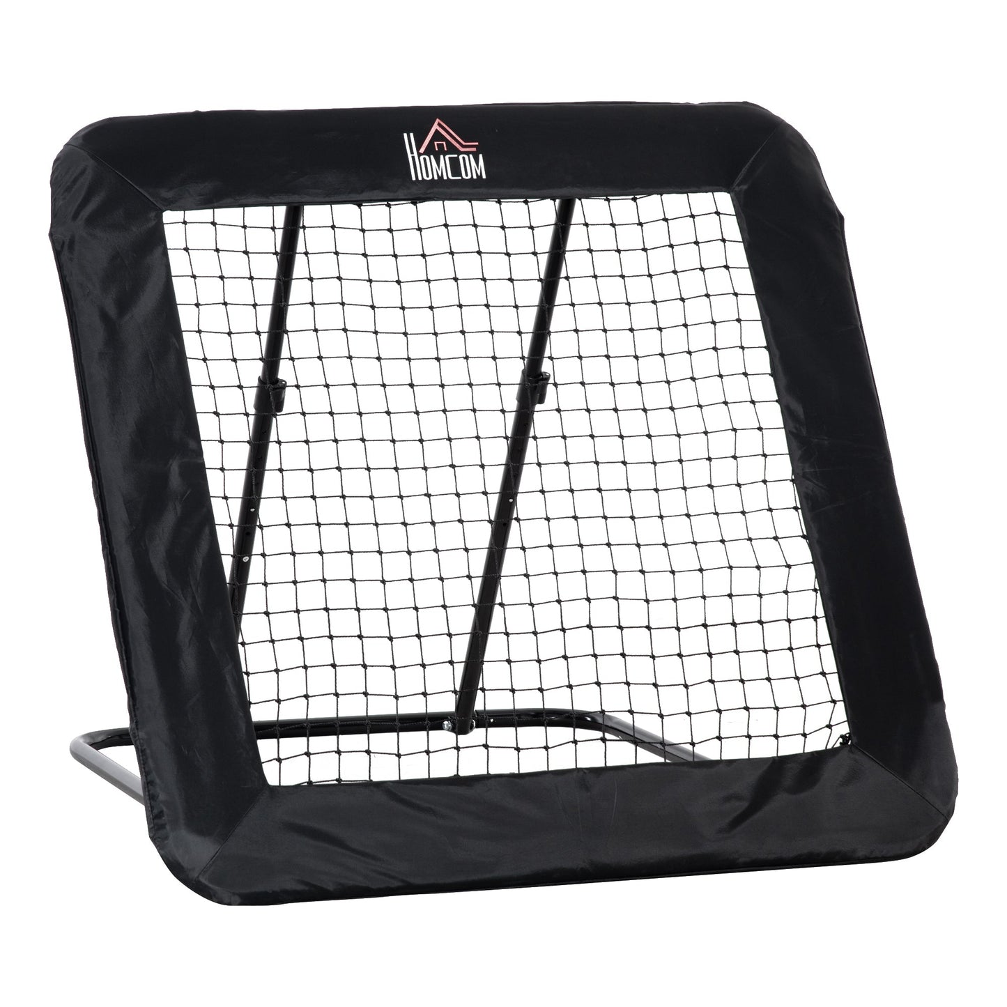 HOMCOM Football Training Net Target Goal, with Adjustable Angles - Black