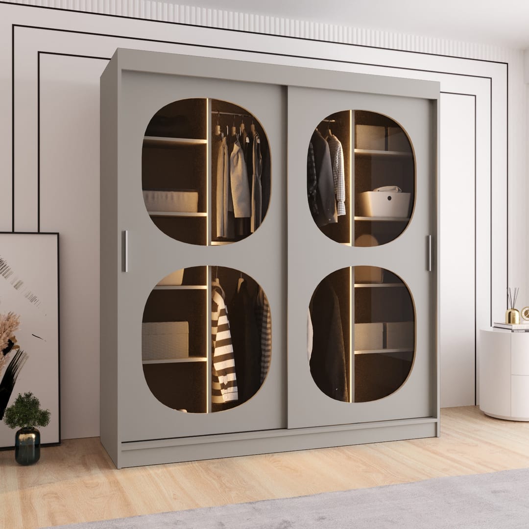 Bahrain II Sliding Door Wardrobe 180cm