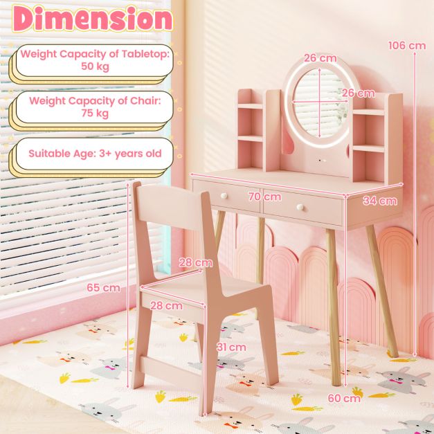 Kids Creative Play Bundle: Dress-Up Storage, Vanity & Art Table