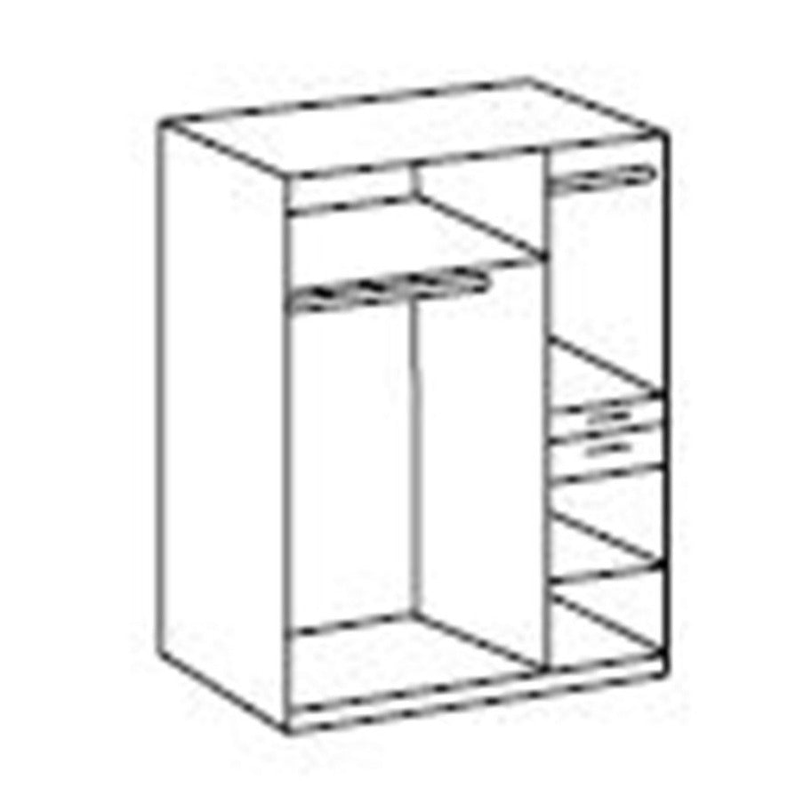 KODERA 3 Door Wardrobe White 135cm