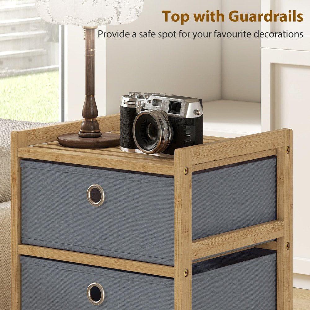 HOMCOM Chest of Drawers in Light Grey, image 5