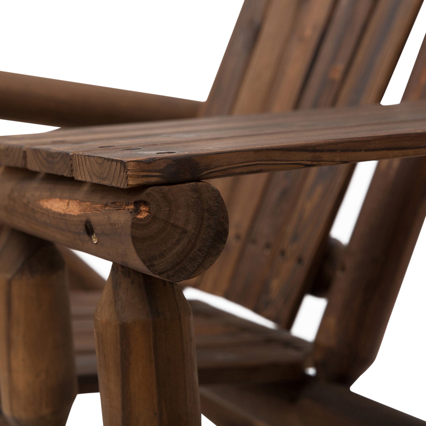 Outsunny Wood Patio Chair Bench 2 Seats Jack and Jill Seat z centralnym stolikiem kawowym, ławka ogrodowa, karbonizowana