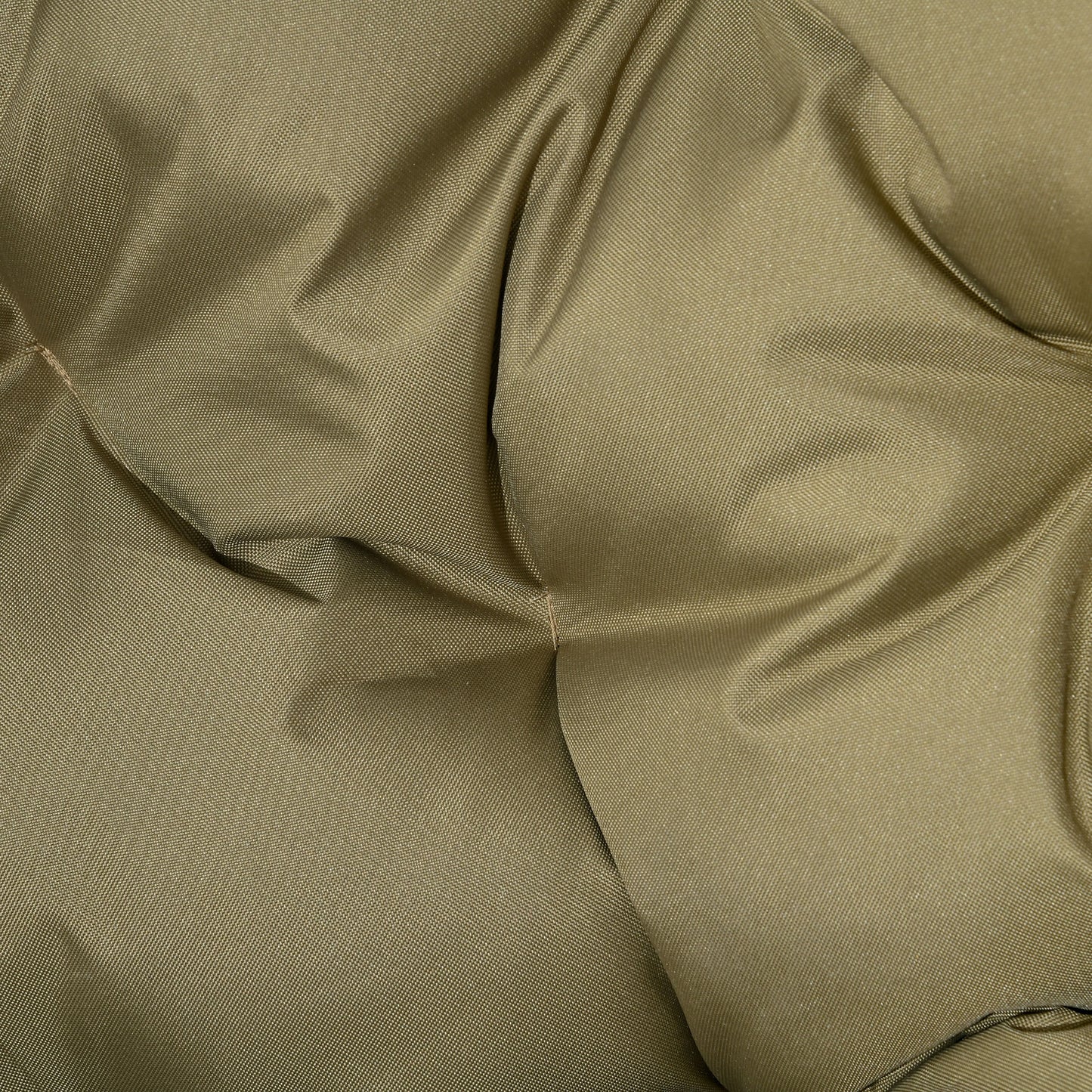 Fotel ogrodowy Outsunny 2-osobowy Egg Chair Outdoor, składany, pleciony, z poduszką i kieszeniami na kubki – khaki