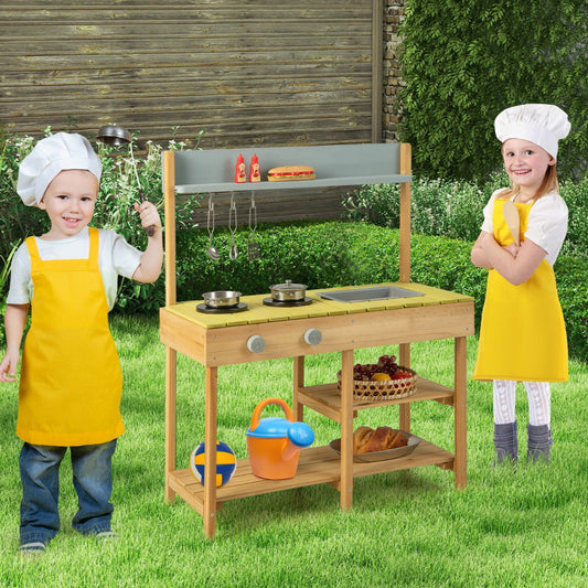 Outdoor Mud Kitchen Set with Removable Water Box